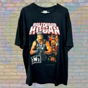 RARE Vintage 90s WCW Hollywood Hulk Hogan New World Order NWO T-shirt